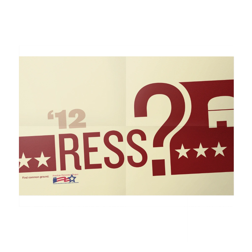 A conceptual political poster.