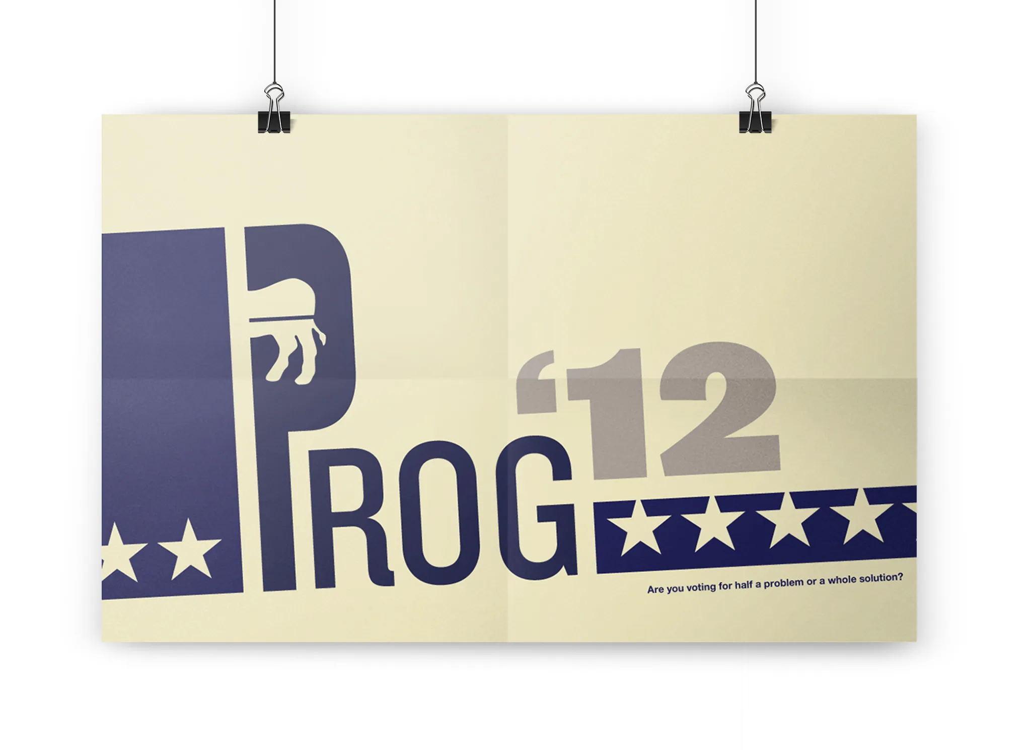 A conceptual political poster.