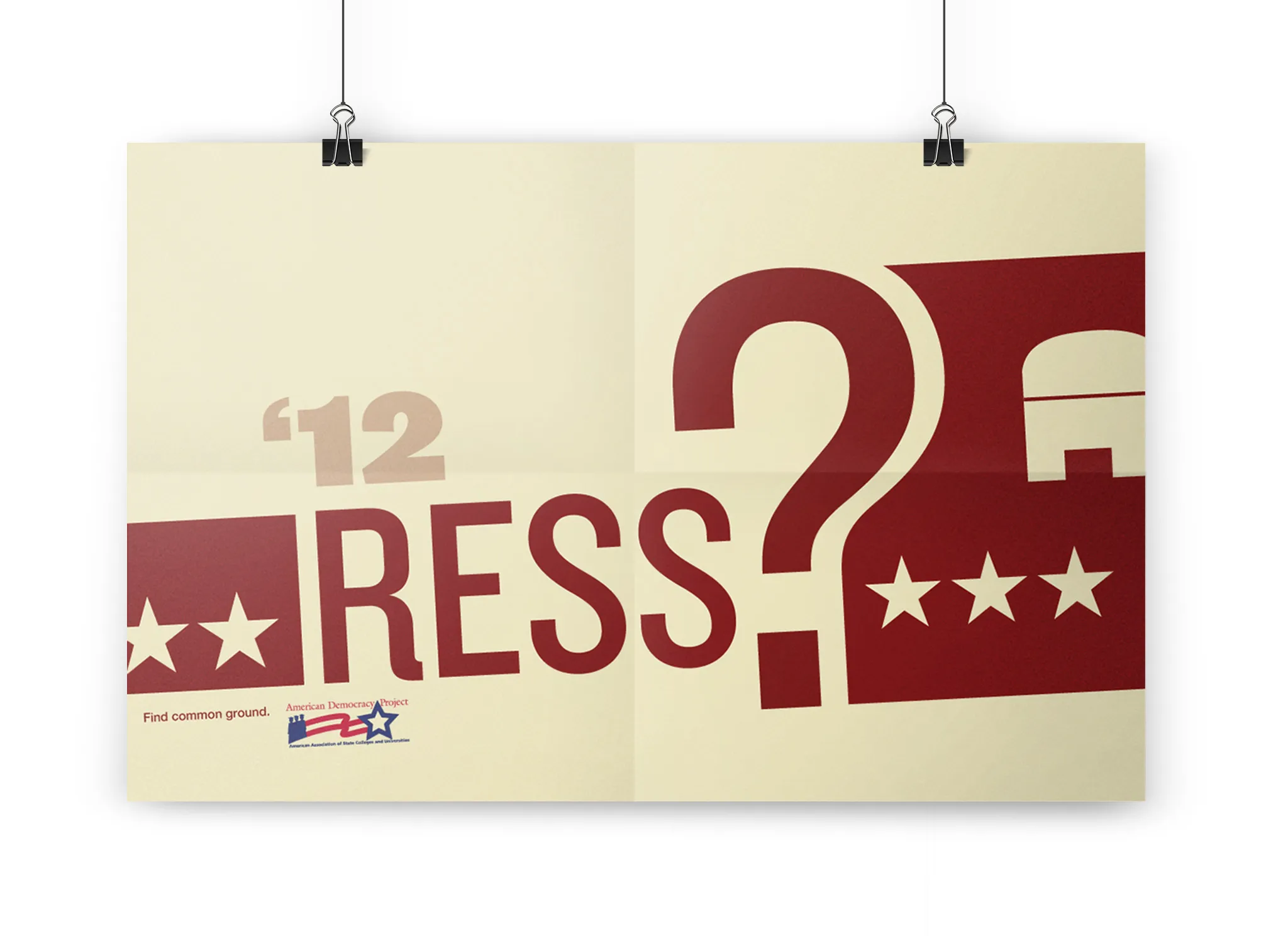 A conceptual political poster.